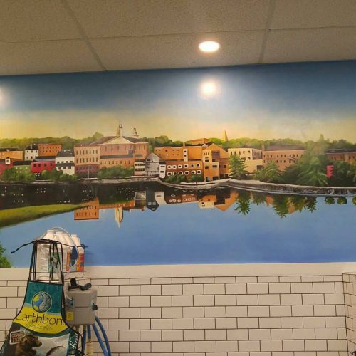 Photo of mural at Friendly Pets in Exeter