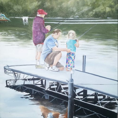 Painting - Mother's Day 2017 . Kristen Pardy's Family